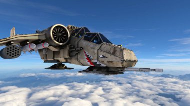 3D cg işleme avcı uçağı