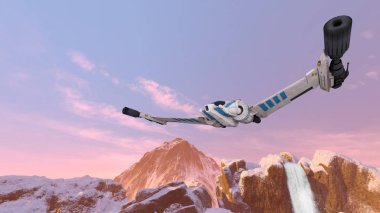 3D cg işleme avcı uçağı