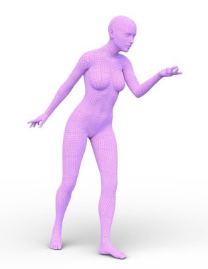 giymiş pembe kadın