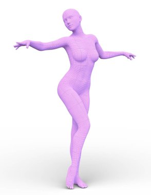 giymiş pembe kadın