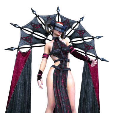 3D cg işleme karanlık kahraman