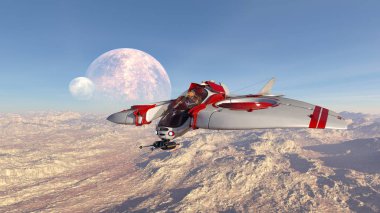 Uzay gemisi 3d cg render