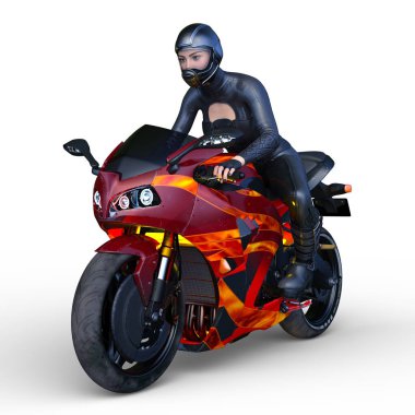 Motosiklet 3D cg render