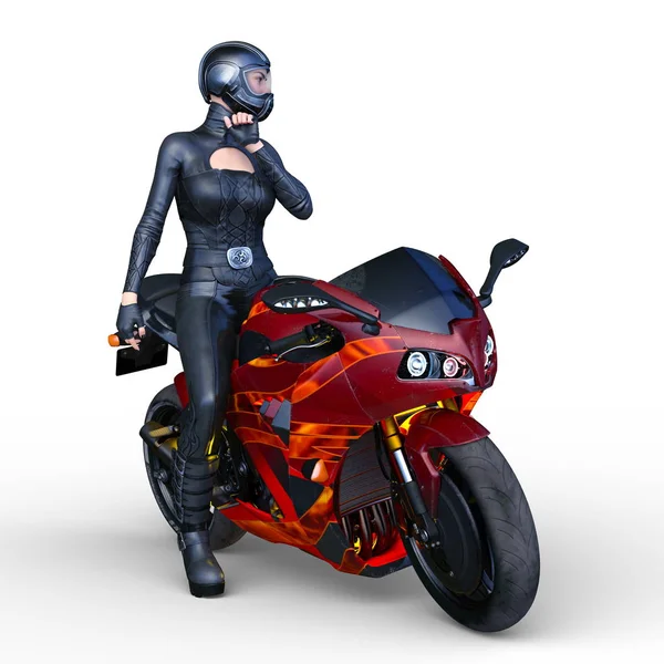 Rendering Motorbike — Stock Photo, Image