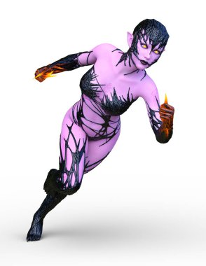 3D cg işleme karanlık kahraman