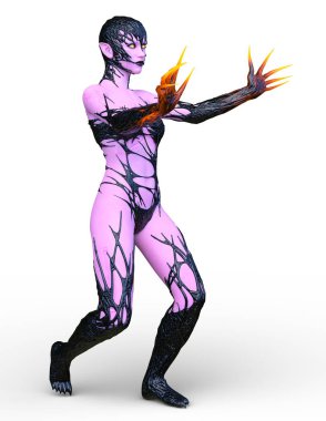 3D cg işleme karanlık kahraman