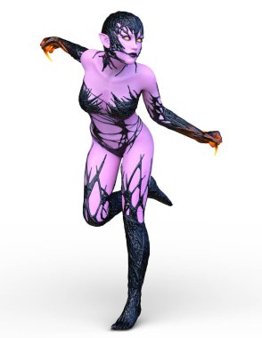 3D cg işleme karanlık kahraman