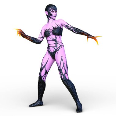 3D cg işleme karanlık kahraman