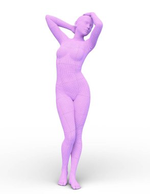 tel çerçeve erkek 3D cg render