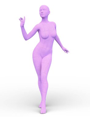 tel çerçeve erkek 3D cg render