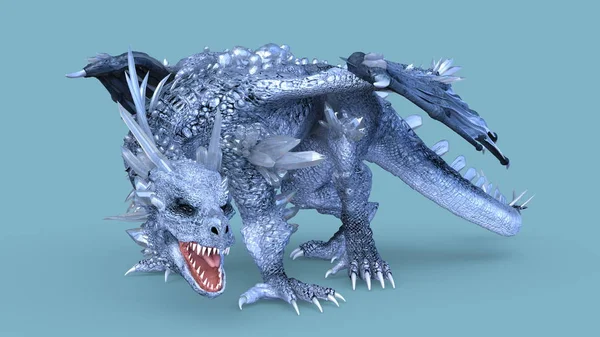 Renderização Flying Dragon — Fotografia de Stock