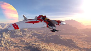 3D cg işleme avcı uçağı