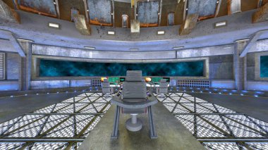 Uzay istasyonunun 3d cg görüntülemesi