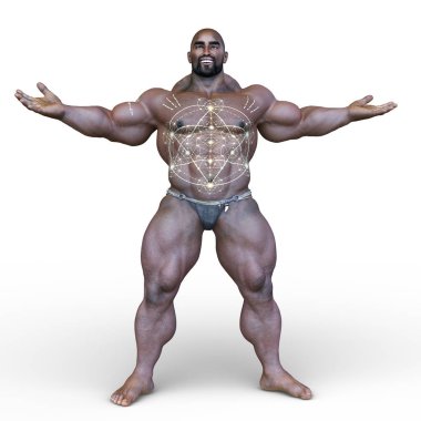 siyah adamın 3D cg işleme