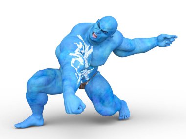 güçlü bir adam 3D cg render