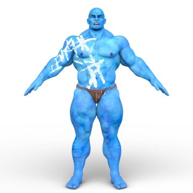 güçlü bir adam 3D cg render