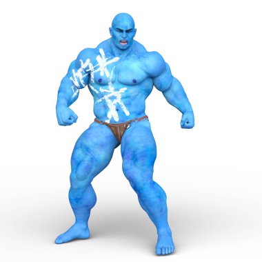 güçlü bir adam 3D cg render
