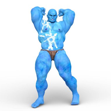 güçlü bir adam 3D cg render