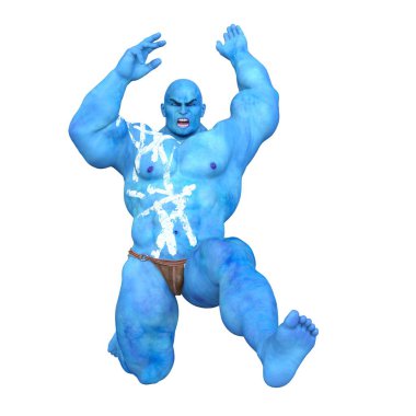 güçlü bir adam 3D cg render