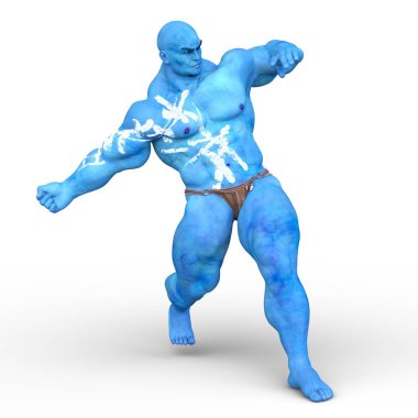 güçlü bir adam 3D cg render