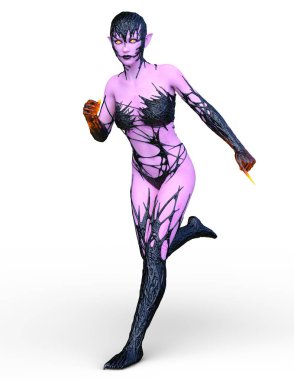 3D cg işleme karanlık kahraman