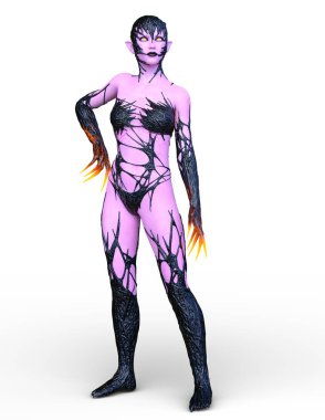 3D cg işleme karanlık kahraman