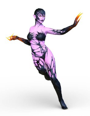 3D cg işleme karanlık kahraman