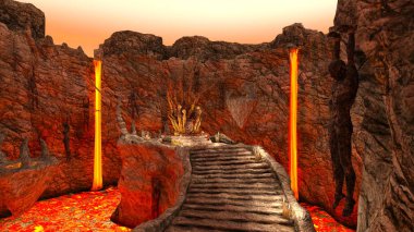 3D cg işleme antik kalıntıları