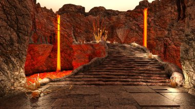 3D cg işleme antik kalıntıları