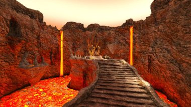 3D cg işleme antik kalıntıları