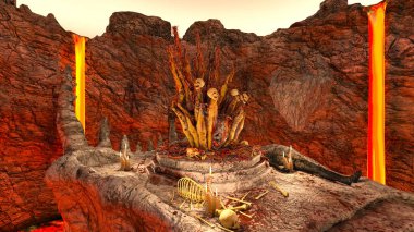 3D cg işleme antik kalıntıları