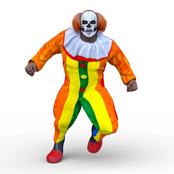 Rendering Van Clown — Stockfoto