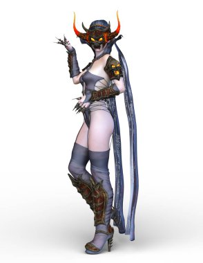 3D cg işleme karanlık kahraman