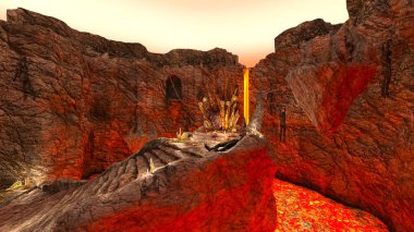 3D cg işleme antik kalıntıları