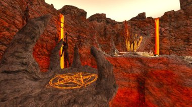 3D cg işleme antik kalıntıları