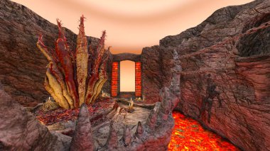 3D cg işleme antik kalıntıları