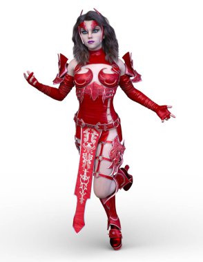 Seksi mücadele kadının 3D cg işleme