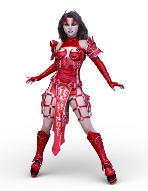 Seksi mücadele kadının 3D cg işleme