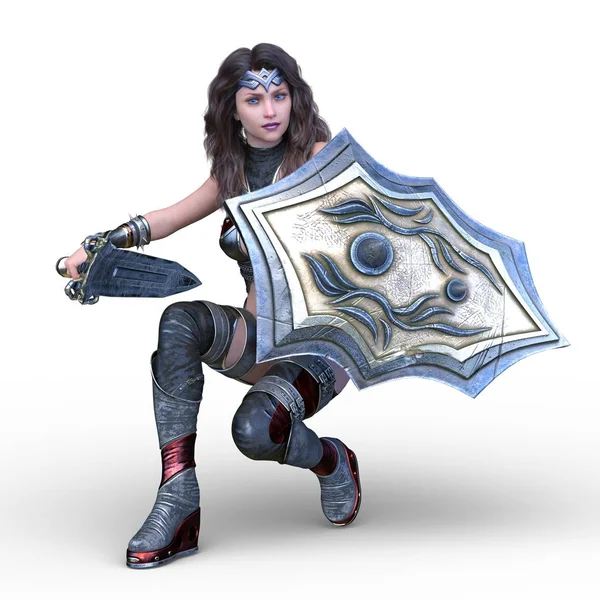 Seksi mücadele kadının 3D cg işleme