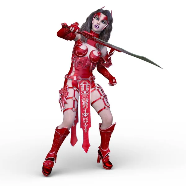 Seksi mücadele kadının 3D cg işleme