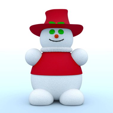 3D cg işleme kardan adam