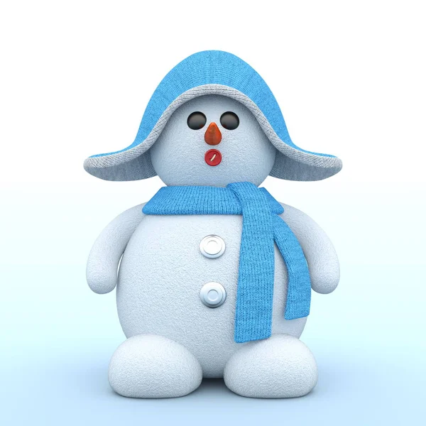 Rendering Van Sneeuwpop — Stockfoto