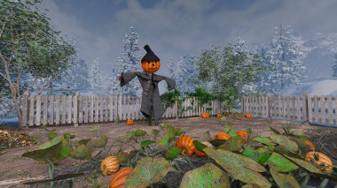 kabak korkuluk 3D cg render