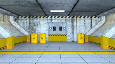 Uzay istasyonunun 3d cg görüntülemesi