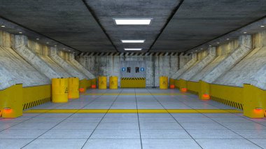 Uzay istasyonunun 3d cg görüntülemesi