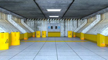 Uzay istasyonunun 3d cg görüntülemesi