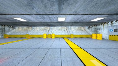 Uzay istasyonunun 3d cg görüntülemesi
