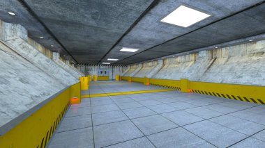 Uzay istasyonunun 3d cg görüntülemesi
