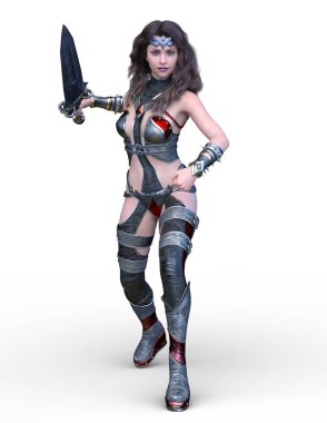 3D cg işleme seksi savaşçı