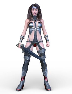 3D cg işleme seksi savaşçı